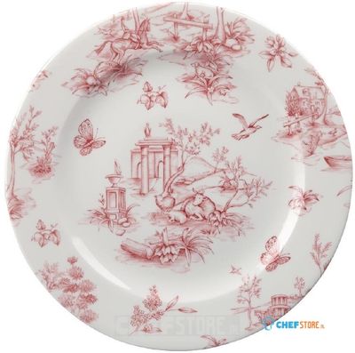 Churchill Toile Cranberry Bord 20.3 cm Pak van 6 - GF612