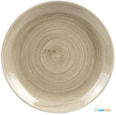 Churchill Stonecast Patina Antique Taupe Coupe Evolve Coupe Bord 32.4 cm Pak van 12 - HC788