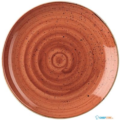 Churchill Stonecast Spiced Orange Evolve Coupe Bord 16.5 cm Pak van 12 - DK538