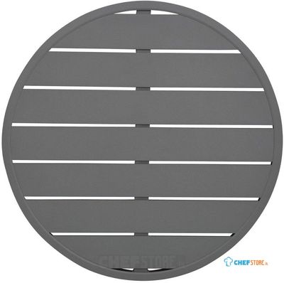 Bolero Aluminium Rond Tafelblad Donkergrijs 580mm - Bolero FX037
