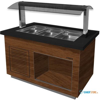 SARO Warm Buffet Model PREMIUM LINE SB H 130 Okkernoot - PREMIUM LINE SB-H 130 OKKERNOOT