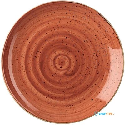 Churchill Stonecast Spiced Orange Evolve Coupe Bord 26 cm Pak van 12 - DK536