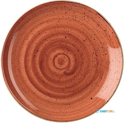 Churchill Stonecast Spiced Orange Evolve Coupe Bord 21.7 cm Pak van 12 - DK537