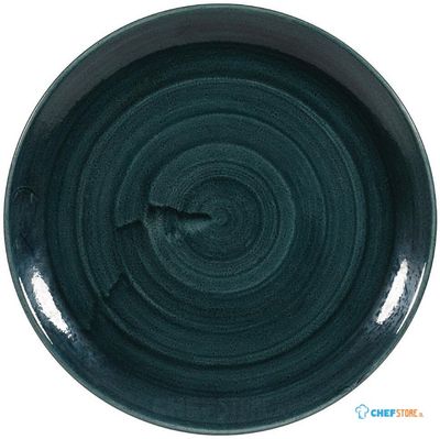Churchill Stonecast Patina Rustic Teal Evolve Coupe Bord 28.6 cm Pak van 12 - FA591