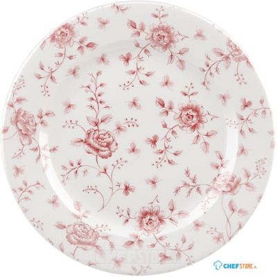 Churchill Rose Chintz Cranberry Bord 30.5 cm Pak van 6 - FF714