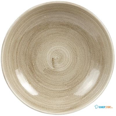 Churchill Stonecast Patina Antique Taupe Coupe Evolve Coupe Bord 32.4 cm Pak van 8 - HC790