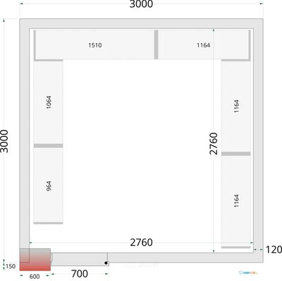 CRNF3030 - SHELF RACK SYSTEM KIT