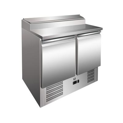 Gastro-Inox RVS Saladette Met 2 Deuren & 5x Gn1/6 Prepareer Unit, Geforceerd Gekoeld, Gastro-Inox 202.005 1