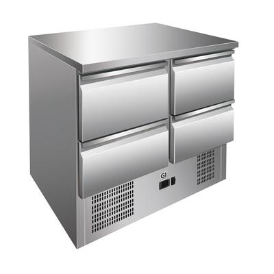 Gastro-Inox RVS Werkbank Met 4 Laden, Geforceerd Gekoeld, Gastro-Inox 202.012 1