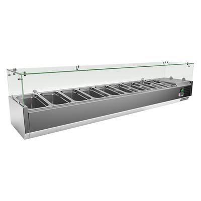 Gastro-Inox RVS Opzetkoelvitrine 9x GN 1/3, Gastro-Inox 209.205 1