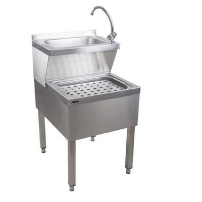 Wasbak met Afdruipbak en Kraan Roestvast Staal AISI 304 - 403.151 1