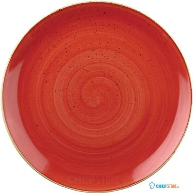 Churchill Stonecast Berry Red Evolve Coupe Bord 28.6 cm Pak van 12 - DB060
