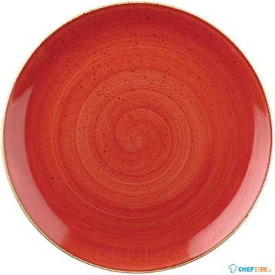 Churchill Stonecast Berry Red Evolve Coupe Bord 26 cm Pak van 12 - DB061