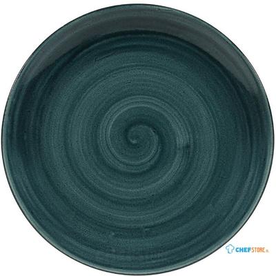 Churchill Stonecast Patina Rustic Teal Evolve Coupe Bord 26 cm Pak van 12 - FA590