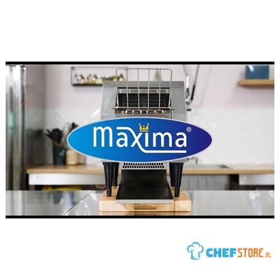 Maxima Doorloop Broodrooster - 150 Sneden/Uur - Aanpasbare Snelheid - incl. Kruimellade - 09300055