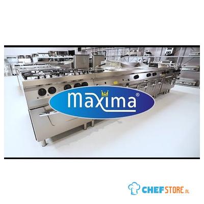 Maxima Heavy Duty Friteuse - 1 X 12 L - Enkel - 70 cm Diep - met Tapkraan - Elektrisch - 09395000