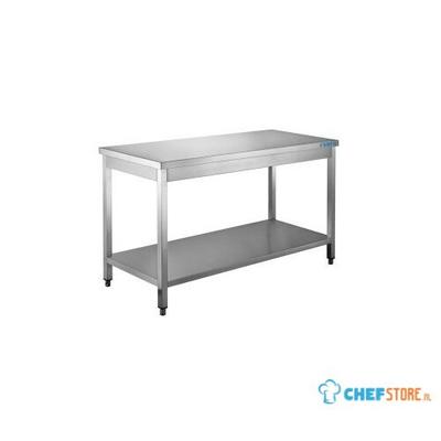 SARO Roestvaststalen Tafel met Onderblad 600 mm Diepte 700 Mm - 600-1110 1