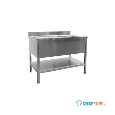 SARO Spoeltafel met 1 Wasbak Rechts 600 mm Diepte 1600 Mm - 600-2520R 1