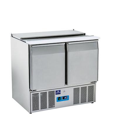 Mastro Saladette | 2 Deuren Gn 1/1 | Deksel, 6X Gn 1/3 + 2X Gn 1/4 H=150mm | 0°/+8°C | 9789C 1