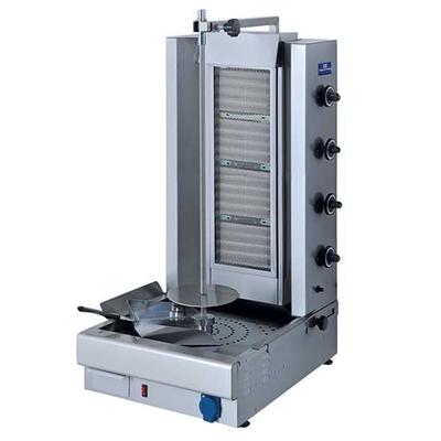 Mastro Kebab Grill Op Gas Met 4 Verwarmingsdelen, Aandrijving Onderin, 75 Kg | 9827N 1