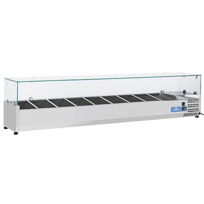 Gekoelde Vitrine | 10X Gn 1/4 | Glazen top | Mastro 9969CV 1