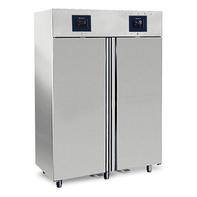 Refrigerator 700+700 Litres In Stainless Steel With 2 Temperatures GN2/1, -2°/+8°C|-10°/-22°C - WiF - Virtus BMC0015/FN 1