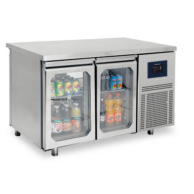 Refrigerated Counter Pass-Through With 2+2 Glass Doors GN1/1 Both Sides, -2°/+8°C - WiFi - Virtus BNA0064/FNG 1