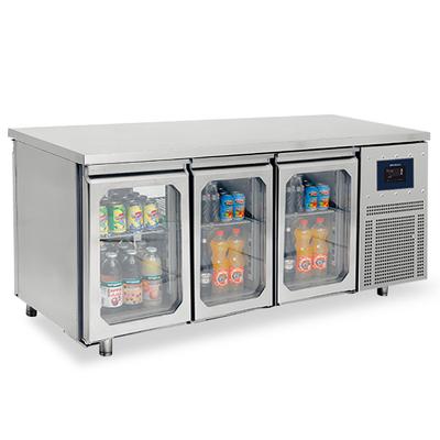 Refrigerated Counter Pass-Through With 3+3 Glas Doors GN1/1 Both Sides, -2°/+8°C - WiFi - Virtus BNA0065/FNG 1