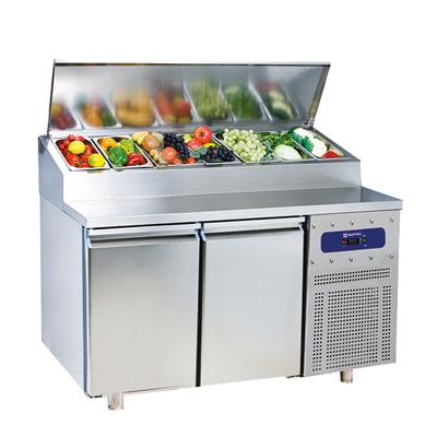 Mastro Saladette | 2 Deuren Gn 1/1 | 7X Gn 1/3 H=150mm | -2°/+8°C | CCZ0035/F 1
