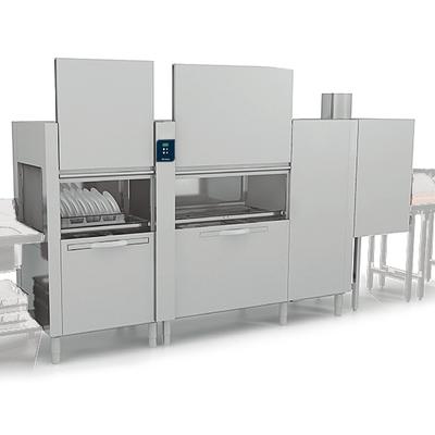 Rack-Type Dishwasher With Prewash-Wash and Double Rinse, 270 Baskets/ Hour, Virtus GLB0050/CN 1