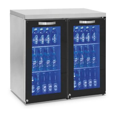Mastro Backbar | 2 Scharnierende Glazend Deuren, 90+90 Flessen, 0°/+8°C | IBC0057 1