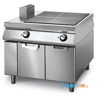 Electric Solid Top On Cabinet With Doors, Two-Sided Panel Control, Virtus VS110100TPE 1