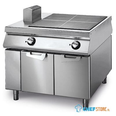 Electric Solid Top On Static Electric Oven, Two-Sided Panel Control, Virtus VS110100TPFE 1