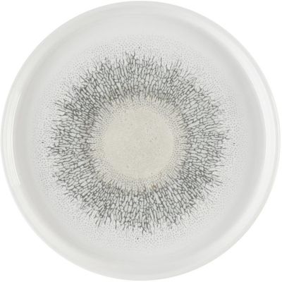 Churchill Super Vitrified Churchill Studio Prints Fusion Grey Bord met Opstaande Rand 25.9 cm Pak van 6 - DX830