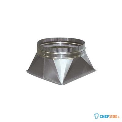 Verloopstuk Vierkant-Rond Ø 250 | Combisteel | 7222.0525 1