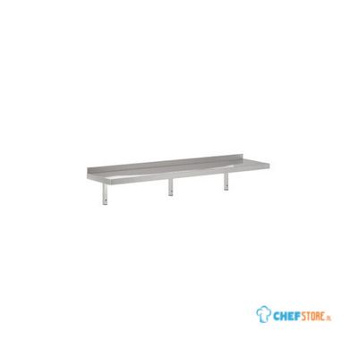 RVS Wandschap met console | 180 x 30cm | Combisteel | 7455.0650 1
