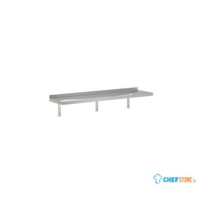 RVS Wandschap met console | 200 x 30cm | Combisteel | 7455.0655 1