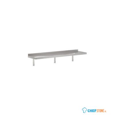 RVS Wandschap met console | 220 x 30cm | Combisteel | 7455.0657 1