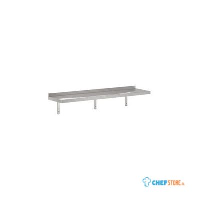 RVS Wandschap met console | 240 x 30cm | Combisteel | 7455.0660 1