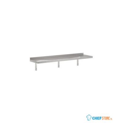 RVS Wandschap met console | 180 x 40cm | Combisteel | 7455.0695 1