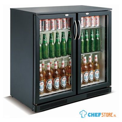 Barkoeler | Zwart | 2 Deuren | Combisteel | 7455.1305