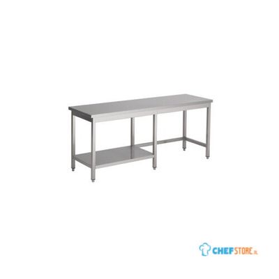 Werktafel met half Bodemschap | 130cm | RVS | Combisteel | 7812.0373 1