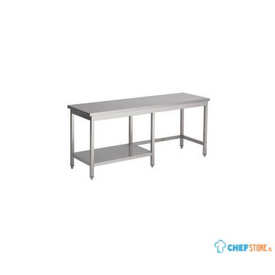 Werktafel met half Bodemschap | 270cm | RVS | Combisteel | 7812.0485 1