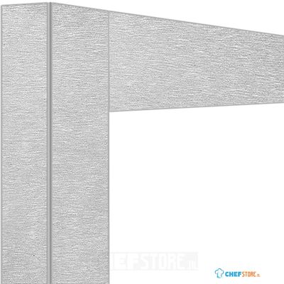 Diamond Deco Vitrine 530Lt. Satijn Staal - DE53-AS/N 1