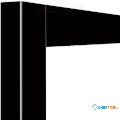 Diamond Deco Vitrine 530Lt. Zwart Mat - DE53-NR/N