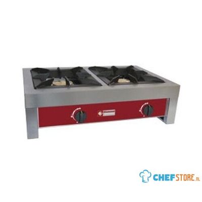 Gasbrander, Tafelmodel - 2 Branders(7+5 Kw) | Diamond | RF2G/L 1