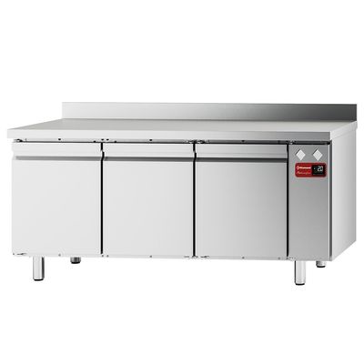 Diamond Wand Koelwerkbank, Geventileerd, 3 Deuren GN 1/1, 405 Liter (zonder Groep) - TFM3/SG-10 1