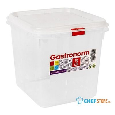 Great Plastic 475362 Voedseldoos GN 1/6 - 150 mm