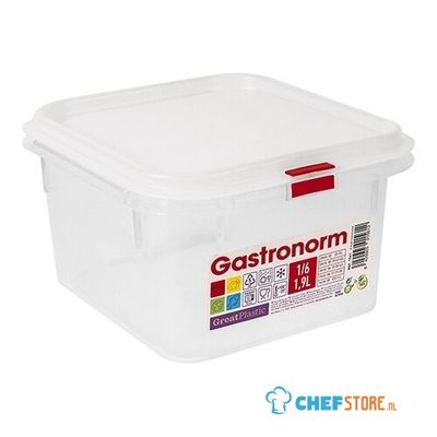 Great Plastic 475363 Voedseldoos GN 1/6 - 100 mm