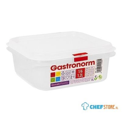 Great Plastic 475364 Voedseldoos GN 1/6 - 065 mm